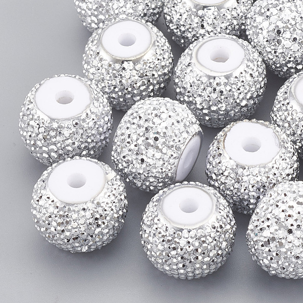 PandaHall Resin Rhinestone Beads, Rondelle, White, 10x7~7.5mm, Hole: 2mm Resin+Rhinestone Rondelle White
PandaHall Resin Rhinestone Beads, Rondelle, White, 10x7~7.5mm, Hole: 2mm Resin+Rhinestone Rondelle White