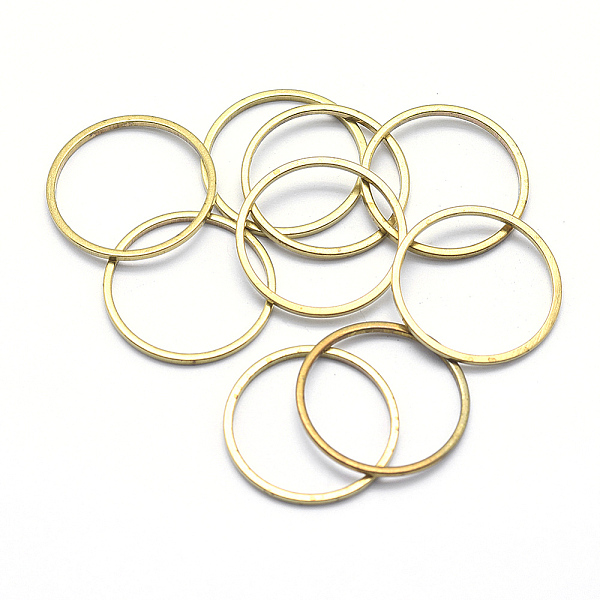 PandaHall Brass Linking Rings, Ring, Lead Free & Cadmium Free & Nickel Free, Raw(Unplated), 18x1mm, Inner Diameter: 16mm Brass Ring
PandaHall Brass Linking Rings, Ring, Lead Free & Cadmium Free & Nickel Free, Raw(Unplated), 18x1mm, Inner Diameter: 16mm Brass Ring