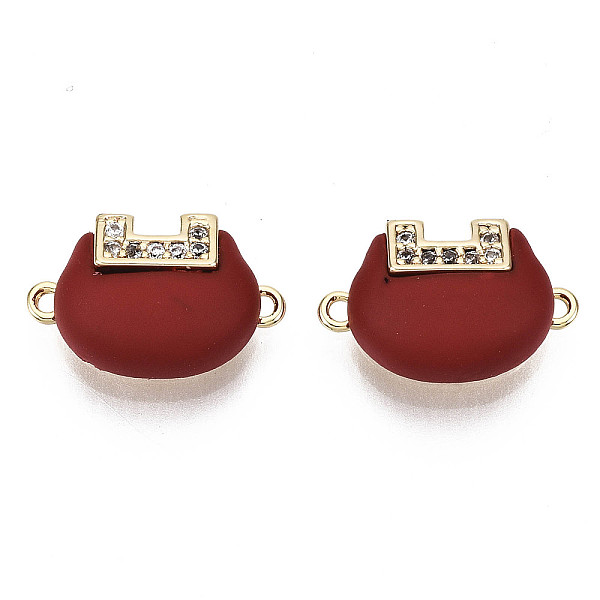 PandaHall Brass Micro Cubic Zirconia Links Connectors, with Eco-Friendly Spray Painted, Nickel Free, Real 18K Gold Plated, Lock, Dark Red...
PandaHall Brass Micro Cubic Zirconia Links Connectors, with Eco-Friendly Spray Painted, Nickel Free, Real 18K Gold Plated, Lock, Dark Red...