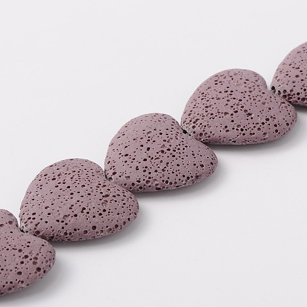 PandaHall Natural Lava Rock Beads Strands, Dyed, Heart, Purple, 26~30x26~30mm, Hole: 2mm, about 15 pcs/strand Lava Rock Heart Purple
PandaHall Natural Lava Rock Beads Strands, Dyed, Heart, Purple, 26~30x26~30mm, Hole: 2mm, about 15 pcs/strand Lava Rock Heart Purple