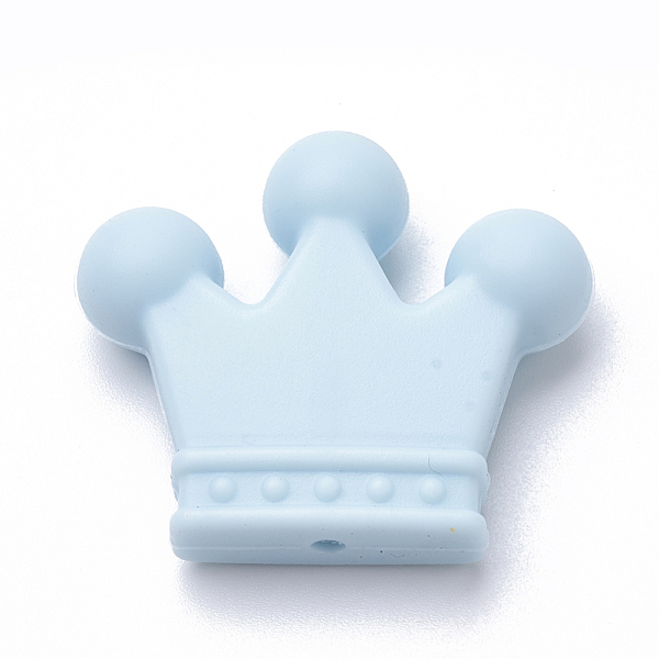 PandaHall Food Grade Eco-Friendly Silicone Focal Beads, Chewing Beads For Teethers, DIY Nursing Necklaces Making, Crown, Light Blue...
PandaHall Food Grade Eco-Friendly Silicone Focal Beads, Chewing Beads For Teethers, DIY Nursing Necklaces Making, Crown, Light Blue...