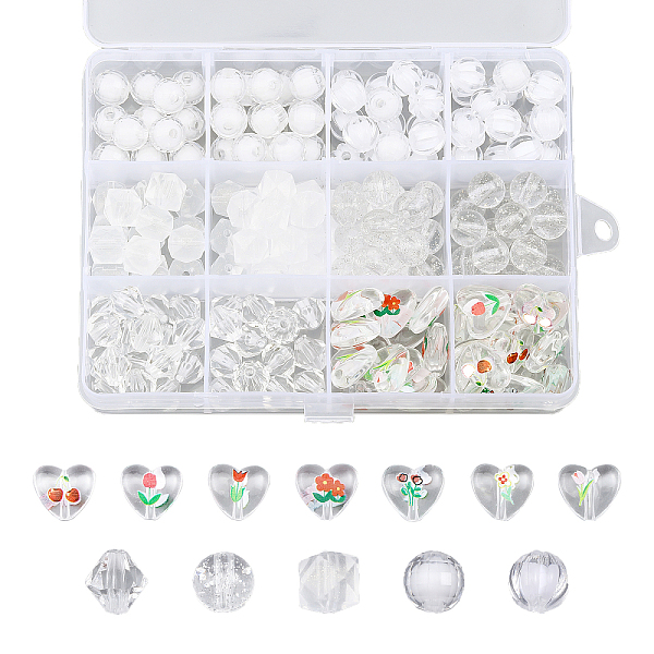 PandaHall CHGCRAFT 178Pcs 12 Style Transparent Acrylic Beads, with Glitter Beads, Heart with Flower & Cube & Round & Bicone, Mixed Color..., Multicolor
PandaHall CHGCRAFT 178Pcs 12 Style Transparent Acrylic Beads, with Glitter Beads, Heart with Flower & Cube & Round & Bicone, Mixed Color..., Multicolor