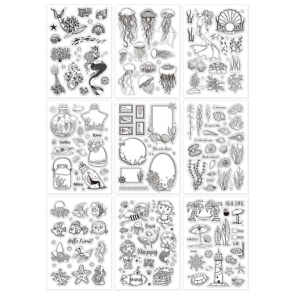 PandaHall Globleland Acrylic Stamps, for DIY Scrapbooking, Photo Album Decorative, Cards Making, Stamp Sheets, Mixed Patterns, 16x11x0.3cm...
PandaHall Globleland Acrylic Stamps, for DIY Scrapbooking, Photo Album Decorative, Cards Making, Stamp Sheets, Mixed Patterns, 16x11x0.3cm...