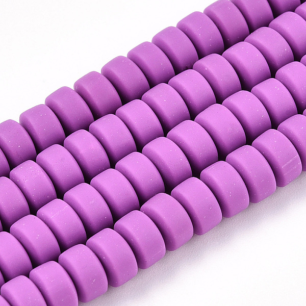 PandaHall Handmade Polymer Clay Beads Strands, for DIY Jewelry Crafts Supplies, Flat Round, Medium Orchid, 6~7x3mm, Hole: 1.5mm, about...
PandaHall Handmade Polymer Clay Beads Strands, for DIY Jewelry Crafts Supplies, Flat Round, Medium Orchid, 6~7x3mm, Hole: 1.5mm, about...