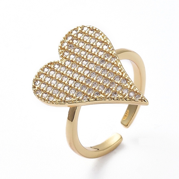 PandaHall Adjustable Brass Cuff Finger Rings, with Micro Pave Cubic Zirconia, Heart, Clear, Golden, US Size 6(16.5mm) Brass+Cubic Zirconia...
PandaHall Adjustable Brass Cuff Finger Rings, with Micro Pave Cubic Zirconia, Heart, Clear, Golden, US Size 6(16.5mm) Brass+Cubic Zirconia...