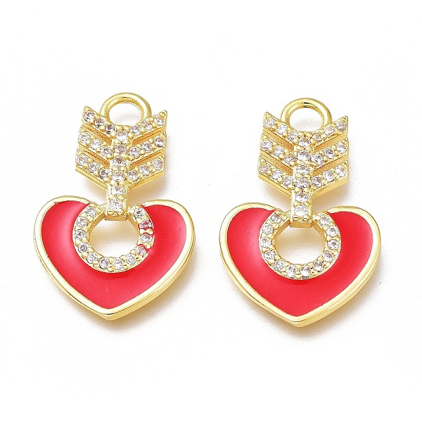 PandaHall Brass Micro Pave Cubic Zirconia Pendants, with Enamel, Long-Lasting Plated, Heart, Golden, Red, 22x14x2.5mm, Hole: 2.5mm...
PandaHall Brass Micro Pave Cubic Zirconia Pendants, with Enamel, Long-Lasting Plated, Heart, Golden, Red, 22x14x2.5mm, Hole: 2.5mm...