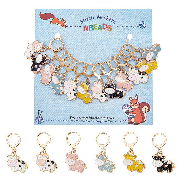 PandaHall 12 Pcs Cow Stitch Markers, 6 Colors Alloy Enamel Cow Crochet Stitch Marker Charms Removable Locking Stitch Marker for Knitting..., Multicolor
PandaHall 12 Pcs Cow Stitch Markers, 6 Colors Alloy Enamel Cow Crochet Stitch Marker Charms Removable Locking Stitch Marker for Knitting..., Multicolor