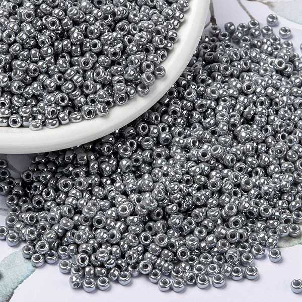 PandaHall MIYUKI Round Rocailles Beads, Japanese Seed Beads, (RR443) Opaque Gray Luster, 8/0, 3mm, Hole: 1mm, about 422~455pcs/10g Glass...
PandaHall MIYUKI Round Rocailles Beads, Japanese Seed Beads, (RR443) Opaque Gray Luster, 8/0, 3mm, Hole: 1mm, about 422~455pcs/10g Glass...