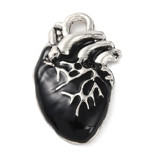 PandaHall Alloy Enamel Pendants, Antique Silver, Heart, 25x15.5x4mm, Hole: 2.5mm Alloy+Enamel Heart Black
PandaHall Alloy Enamel Pendants, Antique Silver, Heart, 25x15.5x4mm, Hole: 2.5mm Alloy+Enamel Heart Black