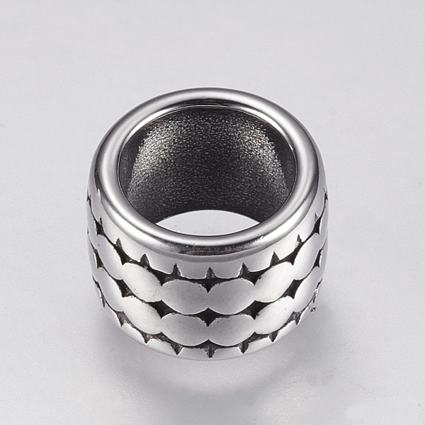 PandaHall 304 Stainless Steel Beads, Column, Antique Silver, 11.5x8mm, Hole: 8mm 304 Stainless Steel Column
PandaHall 304 Stainless Steel Beads, Column, Antique Silver, 11.5x8mm, Hole: 8mm 304 Stainless Steel Column