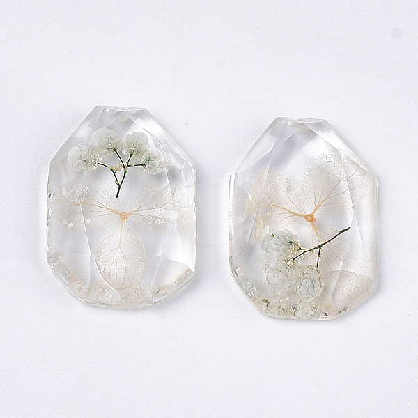PandaHall Resin Pendants, with Dried Flower Inside, Faceted, Octagon, Cornsilk, 29.5~30x20x6~7mm, Hole: 1.5mm Resin Octagon Gold
PandaHall Resin Pendants, with Dried Flower Inside, Faceted, Octagon, Cornsilk, 29.5~30x20x6~7mm, Hole: 1.5mm Resin Octagon Gold