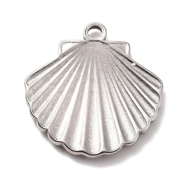 PandaHall 304 Stainless Steel Pendants, Textured, Shell, Stainless Steel Color, 20.5x20x2mm, Hole: 1.6mm 304 Stainless Steel Shell Shape
PandaHall 304 Stainless Steel Pendants, Textured, Shell, Stainless Steel Color, 20.5x20x2mm, Hole: 1.6mm 304 Stainless Steel Shell Shape