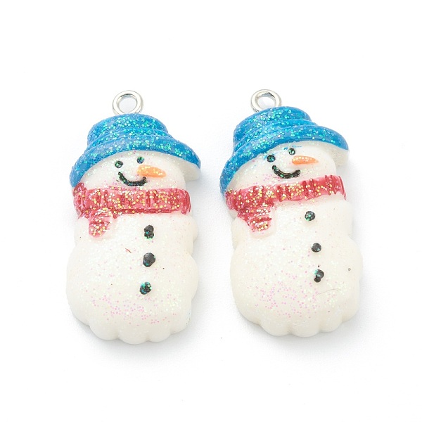 PandaHall Resin Pendants, for Christmas Festival, with Platinum Iron Peg Bail, Glitter Powder, Snowman, White, 32x16x8mm, Hole: 2mm Resin...
PandaHall Resin Pendants, for Christmas Festival, with Platinum Iron Peg Bail, Glitter Powder, Snowman, White, 32x16x8mm, Hole: 2mm Resin...