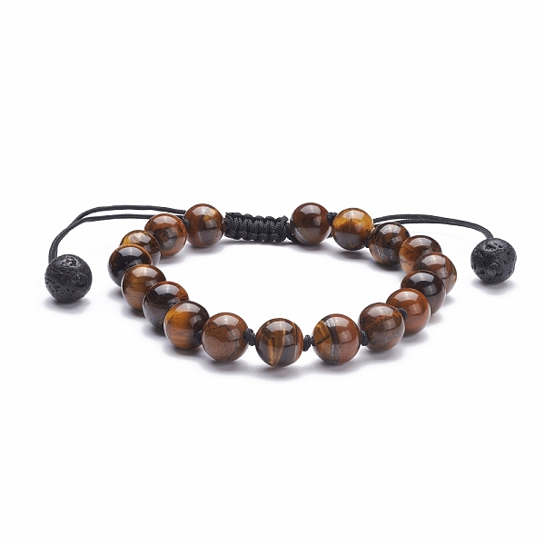 PandaHall 8mm Round Natural Tiger Eye Braided Beads Bracelet, Stone Bracelet for Men Women, Black, Inner Diameter: 2-1/8~3-1/2 inch...
PandaHall 8mm Round Natural Tiger Eye Braided Beads Bracelet, Stone Bracelet for Men Women, Black, Inner Diameter: 2-1/8~3-1/2 inch...
