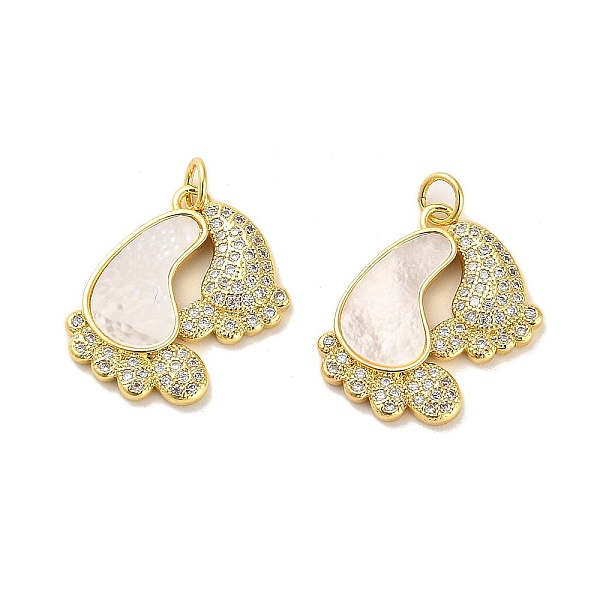 PandaHall Brass Micro Pave Clear Cubic Zirconia Pendants, with Shell, Jump Ring, Angel, Real 18K Gold Plated, 21x19x2mm, Hole: 3.5mm...
PandaHall Brass Micro Pave Clear Cubic Zirconia Pendants, with Shell, Jump Ring, Angel, Real 18K Gold Plated, 21x19x2mm, Hole: 3.5mm...
