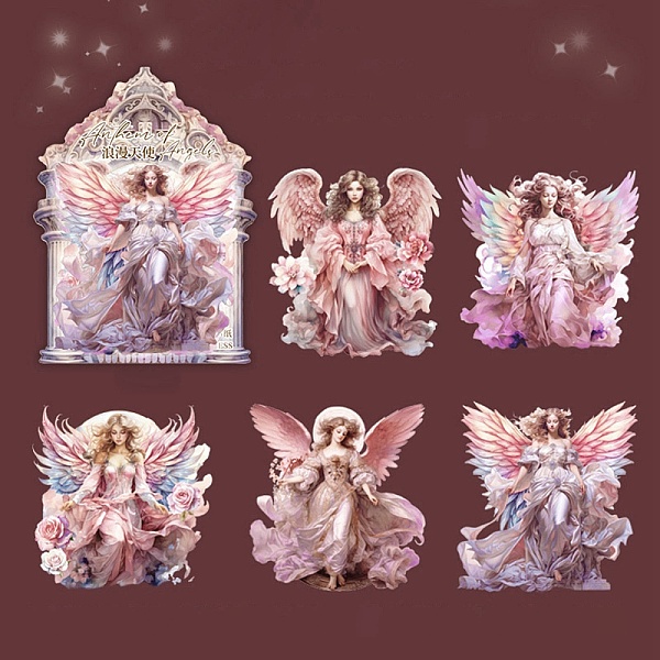 PandaHall 5Pcs PET Self-Adhesive Stickers, for Party Decorative Presents, Angel, Salmon, 93~98x91~94x0.2mm, 5pcs/set PET Angel & Fairy Red
PandaHall 5Pcs PET Self-Adhesive Stickers, for Party Decorative Presents, Angel, Salmon, 93~98x91~94x0.2mm, 5pcs/set PET Angel & Fairy Red
