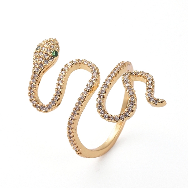 PandaHall Adjustable Brass Finger Rings, Cuff Rings, Open Rings, with Micro Pave Cubic Zirconia, Long-Lasting Plated, Snake, Golden, Size 7..., Clear
PandaHall Adjustable Brass Finger Rings, Cuff Rings, Open Rings, with Micro Pave Cubic Zirconia, Long-Lasting Plated, Snake, Golden, Size 7..., Clear