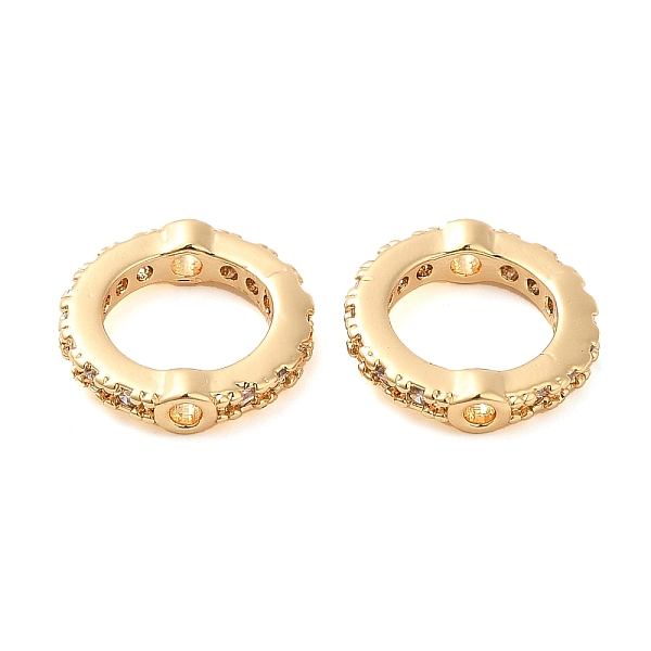 PandaHall Brass Micro Pave Clear Cubic Zirconia Bead Frame, Round Ring, Real 18K Gold Plated, 10x1.5~2mm, Hole: 1mm, Inner diameter: 6.5mm...
PandaHall Brass Micro Pave Clear Cubic Zirconia Bead Frame, Round Ring, Real 18K Gold Plated, 10x1.5~2mm, Hole: 1mm, Inner diameter: 6.5mm...