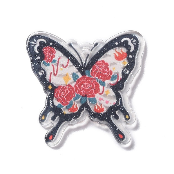 PandaHall Transparent Acrylic Pendants, Butterfly, Red, 36~36.5x38x2~2.5mm, Hole: 2mm Acrylic Butterfly Red
PandaHall Transparent Acrylic Pendants, Butterfly, Red, 36~36.5x38x2~2.5mm, Hole: 2mm Acrylic Butterfly Red