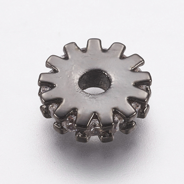 PandaHall Brass Micro Pave Cubic Zirconia Bead Spacers, Flat Round/Gear, Clear, Gunmetal, 8x2mm, Hole: 2mm Brass+Cubic Zirconia Flat Round...
PandaHall Brass Micro Pave Cubic Zirconia Bead Spacers, Flat Round/Gear, Clear, Gunmetal, 8x2mm, Hole: 2mm Brass+Cubic Zirconia Flat Round...