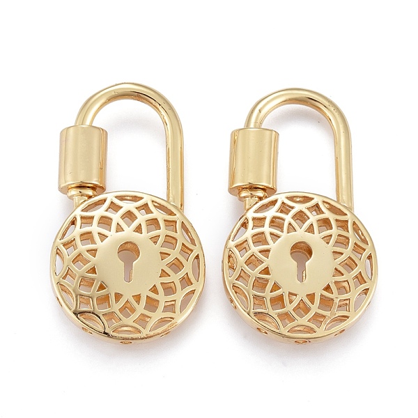 PandaHall Brass Screw Carabiner Lock Charms, for Necklaces Making, Long-Lasting Plated, Lock, Real 18K Gold Plated, 28x16x4mm, Screw:6.5x5mm...
PandaHall Brass Screw Carabiner Lock Charms, for Necklaces Making, Long-Lasting Plated, Lock, Real 18K Gold Plated, 28x16x4mm, Screw:6.5x5mm...