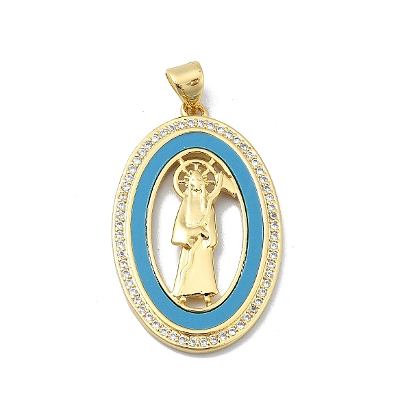 PandaHall Brass Micro Pave Clear Cubic Zirconia Pendants, with Synthetic Blue Turquoise, Real 18K Gold Plated, Goddess, 32.5x20.5x3mm, Hole...
PandaHall Brass Micro Pave Clear Cubic Zirconia Pendants, with Synthetic Blue Turquoise, Real 18K Gold Plated, Goddess, 32.5x20.5x3mm, Hole...