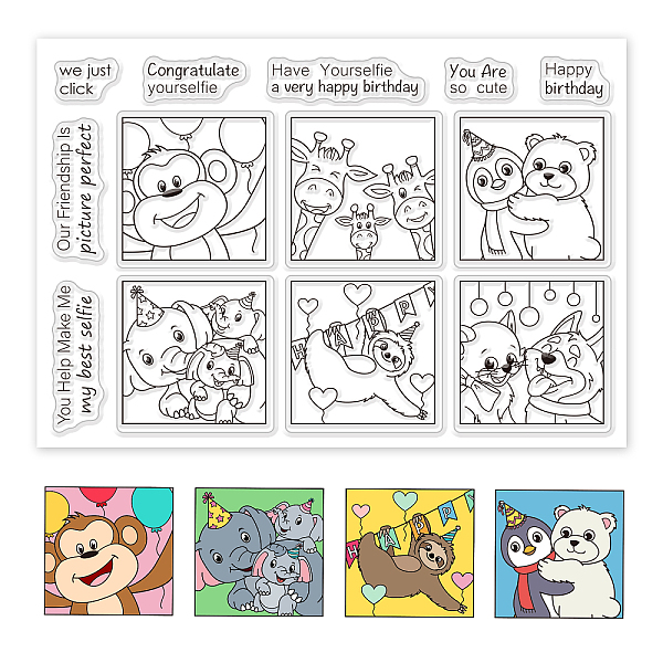 PandaHall PVC Plastic Stamps, for DIY Scrapbooking, Photo Album Decorative, Cards Making, Stamp Sheets, Animal Pattern, 16x11x0.3cm Plastic...
PandaHall PVC Plastic Stamps, for DIY Scrapbooking, Photo Album Decorative, Cards Making, Stamp Sheets, Animal Pattern, 16x11x0.3cm Plastic...