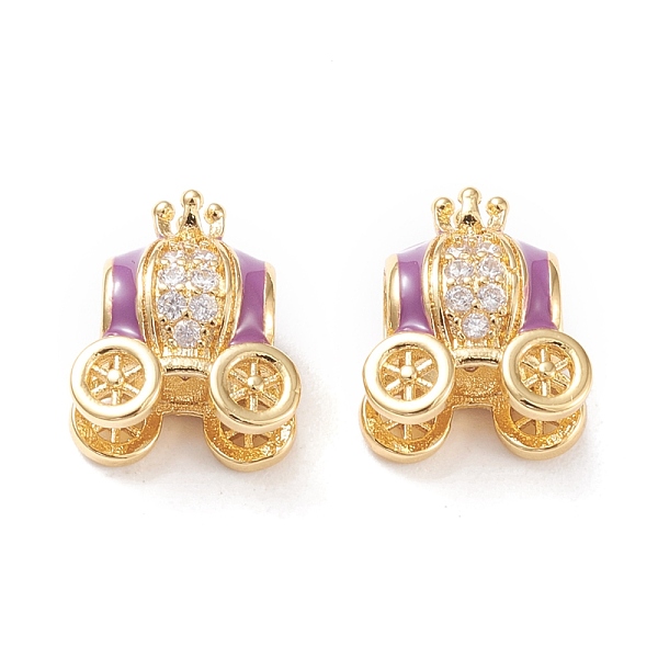 PandaHall Brass Enamel European Beads, Large Hole Beads, Long-lasting Plated, Micro Pave Clear Cubic Zirconia, Pumpkin Carriage, Real 18K..., Multicolor
PandaHall Brass Enamel European Beads, Large Hole Beads, Long-lasting Plated, Micro Pave Clear Cubic Zirconia, Pumpkin Carriage, Real 18K..., Multicolor