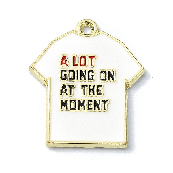 PandaHall Alloy Enamel Pendants, Golden, Clothes with Word, 25x21x1.5mm, Hole: 2mm Alloy+Enamel Clothes
PandaHall Alloy Enamel Pendants, Golden, Clothes with Word, 25x21x1.5mm, Hole: 2mm Alloy+Enamel Clothes