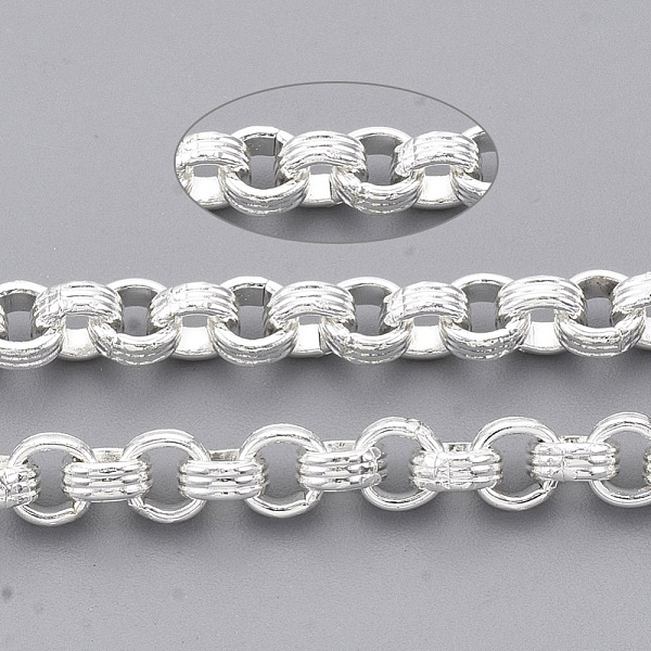 PandaHall Iron Groove Link Rolo Chains, Unwelded, with Spool, Silver, 4.2x1.6mm, about 82.02 Feet(25m)/roll Iron
PandaHall Iron Groove Link Rolo Chains, Unwelded, with Spool, Silver, 4.2x1.6mm, about 82.02 Feet(25m)/roll Iron