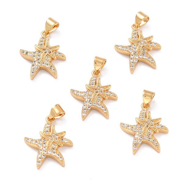 PandaHall Brass Micro Pave Clear Cubic Zirconia Pendants, Long-Lasting Plated, Starfish, Real 18K Gold Plated, 19.5x16.5x3mm, Hole: 3x4mm...
PandaHall Brass Micro Pave Clear Cubic Zirconia Pendants, Long-Lasting Plated, Starfish, Real 18K Gold Plated, 19.5x16.5x3mm, Hole: 3x4mm...