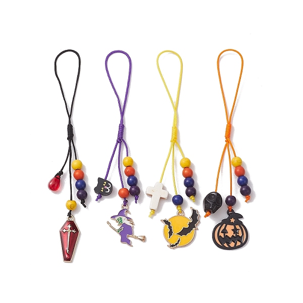 PandaHall Halloween Synthetic Turquoise & Glass & Polymer Clay & Mobile Straps, with Alloy Enamel Pandants and Braided Nylon Thread, Mixed..., Multicolor
PandaHall Halloween Synthetic Turquoise & Glass & Polymer Clay & Mobile Straps, with Alloy Enamel Pandants and Braided Nylon Thread, Mixed..., Multicolor