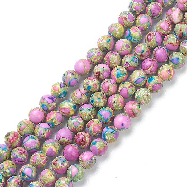 PandaHall Natural Howlite Beads Strands, Dyed, Round, Deep Pink, 8mm, Hole: 1.2mm, about 49pcs/strand, 15.35 inch(39cm) Howlite Round
PandaHall Natural Howlite Beads Strands, Dyed, Round, Deep Pink, 8mm, Hole: 1.2mm, about 49pcs/strand, 15.35 inch(39cm) Howlite Round