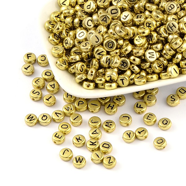 PandaHall Acrylic Horizontal Hole Letter Beads, Mixed Letters A to Z, Flat Round, Yellow, 7x4mm, Hole: 0.5mm Acrylic Letter Yellow
PandaHall Acrylic Horizontal Hole Letter Beads, Mixed Letters A to Z, Flat Round, Yellow, 7x4mm, Hole: 0.5mm Acrylic Letter Yellow