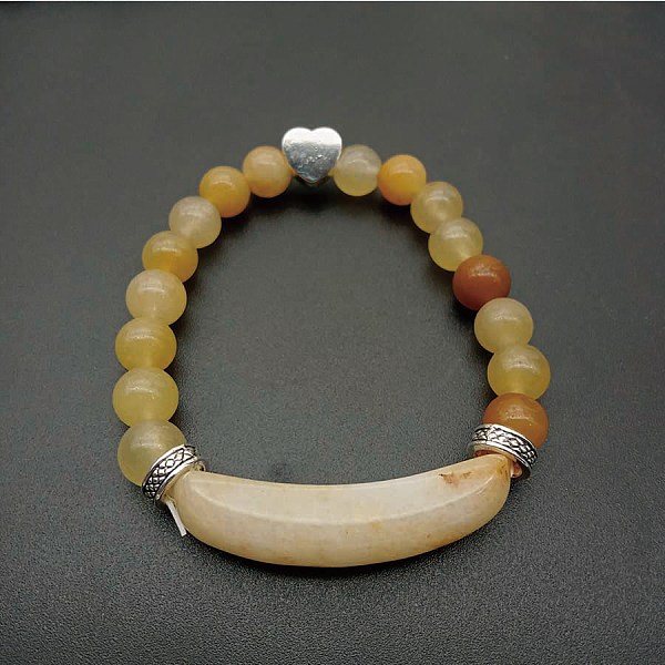 PandaHall Natural Tiger Eye Beaded Stretch Bracelets, Heart & Curved Tube Bracelets for Women Men Tiger Eye
PandaHall Natural Tiger Eye Beaded Stretch Bracelets, Heart & Curved Tube Bracelets for Women Men Tiger Eye
