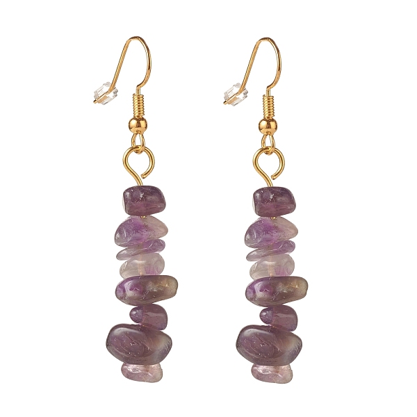 PandaHall Natural Amethyst Chip Beaded Dangle Earrings, Gemstone Drop Earrings for Women, Brass Jewelry, Golden, 50~54x7~11.5x5~8mm, Pin...
PandaHall Natural Amethyst Chip Beaded Dangle Earrings, Gemstone Drop Earrings for Women, Brass Jewelry, Golden, 50~54x7~11.5x5~8mm, Pin...