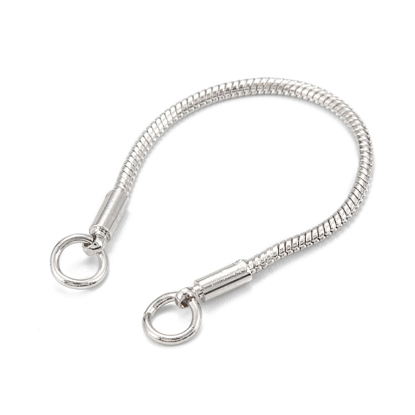 PandaHall Brass Snake Chains Link Connectors, Jump Rings, Long-Lasting Plated, Real Platinum Plated, 87x2mm, Hole: 4mm Brass Others
PandaHall Brass Snake Chains Link Connectors, Jump Rings, Long-Lasting Plated, Real Platinum Plated, 87x2mm, Hole: 4mm Brass Others