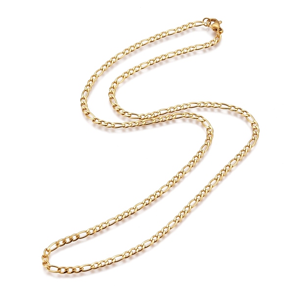 PandaHall 304 Stainless Steel Figaro Chain Necklaces, with Lobster Claw Clasps, Golden, 19.6 inch(50cm), 3mm 304 Stainless Steel
PandaHall 304 Stainless Steel Figaro Chain Necklaces, with Lobster Claw Clasps, Golden, 19.6 inch(50cm), 3mm 304 Stainless Steel