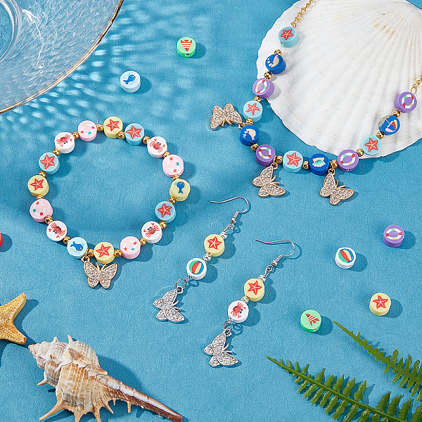 PandaHall SUPERFINDINGS 5 Strands Handmade Polymer Clay Beads, Flat Round, Mixed Color, 9.5x5mm, Hole: 1.6mm, about 14.57 inch~14.76 inch..., Multicolor
PandaHall SUPERFINDINGS 5 Strands Handmade Polymer Clay Beads, Flat Round, Mixed Color, 9.5x5mm, Hole: 1.6mm, about 14.57 inch~14.76 inch..., Multicolor