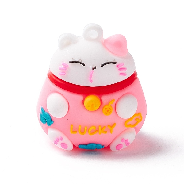 PandaHall PVC Cartoon Lucky Cat Doll Pendants, for Keychains, Maneki Neko, Pink, 37x32x27mm, Hole: 3mm PVC Cat Shape Pink
PandaHall PVC Cartoon Lucky Cat Doll Pendants, for Keychains, Maneki Neko, Pink, 37x32x27mm, Hole: 3mm PVC Cat Shape Pink