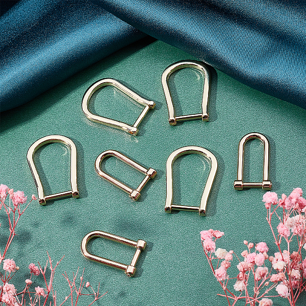 PandaHall WADORN 8Pcs 2 Style Alloy with Iron D Shape Rings Clasps, for Bag Replacement Accessories, Golden, 3.5x2.1x5.5cm, Inner Diameter...
PandaHall WADORN 8Pcs 2 Style Alloy with Iron D Shape Rings Clasps, for Bag Replacement Accessories, Golden, 3.5x2.1x5.5cm, Inner Diameter...