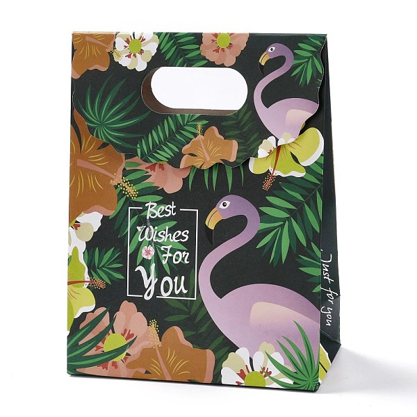 PandaHall Rectangle Paper Flip Gift Bags, with Handle, Shopping Bags, Dark Slate Gray, Flamingo Pattern, 12.3x6x16.1cm Paper Flamingo Shape
PandaHall Rectangle Paper Flip Gift Bags, with Handle, Shopping Bags, Dark Slate Gray, Flamingo Pattern, 12.3x6x16.1cm Paper Flamingo Shape