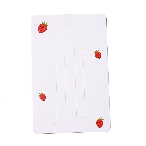 PandaHall Paper Hair Clip Display Cards, Rectangle with Strawberrty Pattern, White, 11x7x0.04cm, Hole: 7.3mm Paper White
PandaHall Paper Hair Clip Display Cards, Rectangle with Strawberrty Pattern, White, 11x7x0.04cm, Hole: 7.3mm Paper White