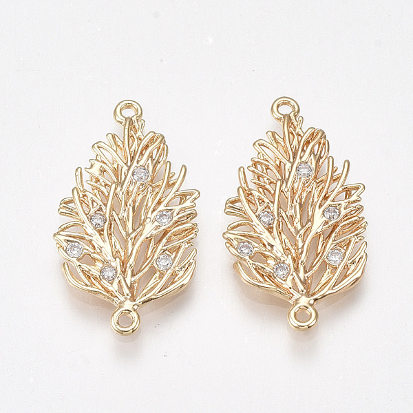 PandaHall Brass Links connectors, with Cubic Zirconia, Nickel Free, Real 18K Gold Plated, Leaf, Clear, 24x13x1.5mm, Hole: 1mm Brass+Cubic...
PandaHall Brass Links connectors, with Cubic Zirconia, Nickel Free, Real 18K Gold Plated, Leaf, Clear, 24x13x1.5mm, Hole: 1mm Brass+Cubic...