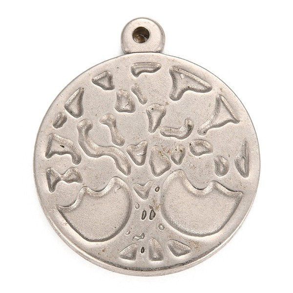 PandaHall 304 Stainless Steel Pendants, Flat Round with Tree of Life, Stainless Steel Color, 35x30x3mm, Hole: 2mm 304 Stainless Steel Flat...
PandaHall 304 Stainless Steel Pendants, Flat Round with Tree of Life, Stainless Steel Color, 35x30x3mm, Hole: 2mm 304 Stainless Steel Flat...