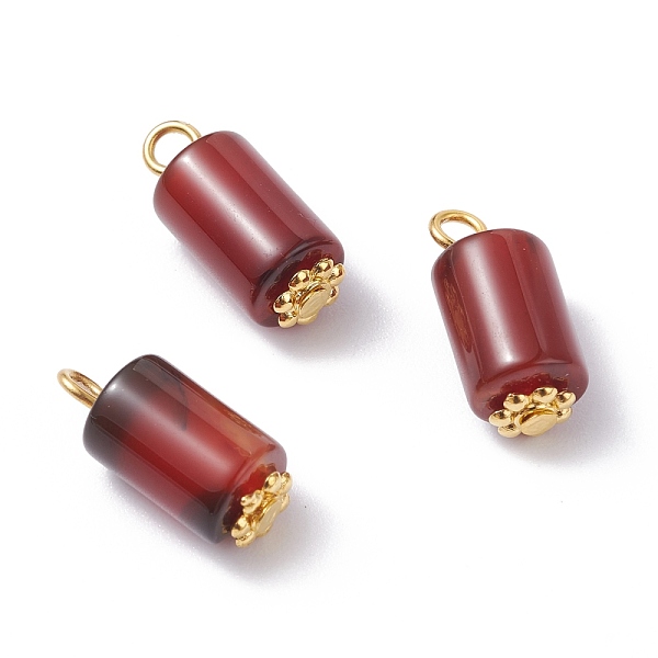PandaHall Dyed Natural Agate Pendants, with Alloy Daisy Spacer Beads and Iron Flat Head Pin, Golden, Column, 17.5~18x8mm, Hole: 2.3mm...
PandaHall Dyed Natural Agate Pendants, with Alloy Daisy Spacer Beads and Iron Flat Head Pin, Golden, Column, 17.5~18x8mm, Hole: 2.3mm...