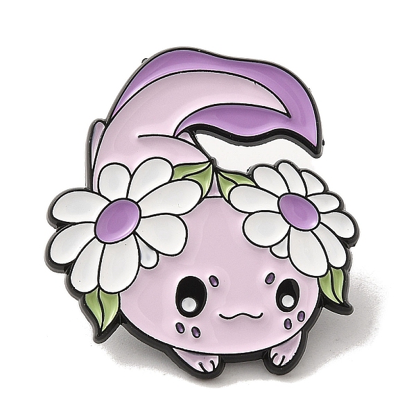 PandaHall Salamander Flower Alloy Enamel Pins, Axolotls Brooch, Plum, 31.5x29x1.5mm Alloy+Enamel Other Animal Purple
PandaHall Salamander Flower Alloy Enamel Pins, Axolotls Brooch, Plum, 31.5x29x1.5mm Alloy+Enamel Other Animal Purple