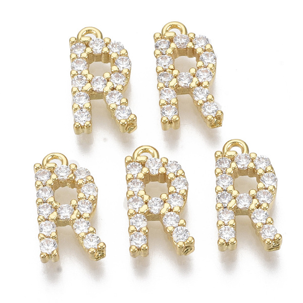 PandaHall Brass Micro Pave Cubic Zirconia Charms, Nickel Free, Letter, Clear, Real 18K Gold Plated, Letter.R, 13.5x7.5x2.5mm, Hole: 1.2mm...
PandaHall Brass Micro Pave Cubic Zirconia Charms, Nickel Free, Letter, Clear, Real 18K Gold Plated, Letter.R, 13.5x7.5x2.5mm, Hole: 1.2mm...