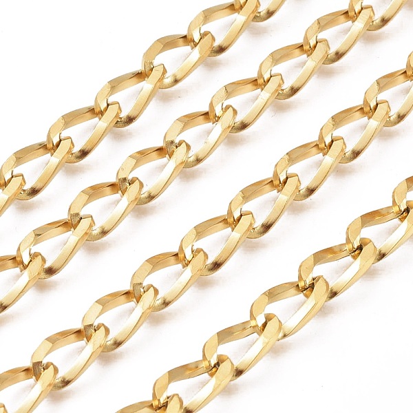 PandaHall Ion Plating(IP) 304 Stainless Steel Twisted Chains, Curb Chains, Unwelded, with Spool, Golden, 10.8x5.7x2.5mm, about 32.8 Feet...
PandaHall Ion Plating(IP) 304 Stainless Steel Twisted Chains, Curb Chains, Unwelded, with Spool, Golden, 10.8x5.7x2.5mm, about 32.8 Feet...