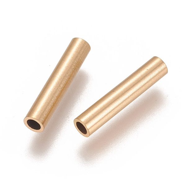 PandaHall Ion Plating(IP) 304 Stainless Steel Tube Beads, Golden, 15x3mm, Hole: 2mm 304 Stainless Steel Tube
PandaHall Ion Plating(IP) 304 Stainless Steel Tube Beads, Golden, 15x3mm, Hole: 2mm 304 Stainless Steel Tube